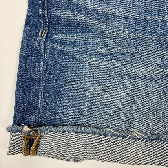 MADEWELL Cutoff High-Rise Denim Jean Shorts in Glenoaks Wash - Picture 8 of 12